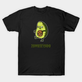 Funny Angry Zombie'Cado Avocado T-Shirt